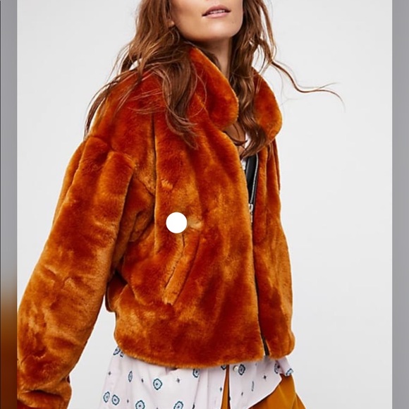 Free People Jackets & Blazers - FREE PEOPLE Soft Faux Furry Bomber Jacket